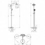 Showerpipe Croma 220 Bain/douche chromé