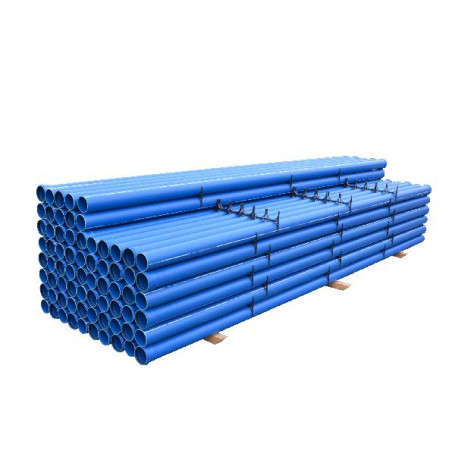 Tube PVC bleu M1 CR4 évacuation eaux usées
