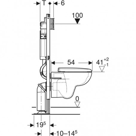 Geberit Pièce Détachée Réservoir Wc