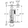 Mécanisme de chasse 290 3/6L GEBERIT 282.300.21.2