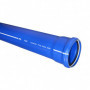 Tube PVC bleu CR4 évacuation eau usée à joint