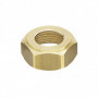 Écrou laiton 6 pans collet battu