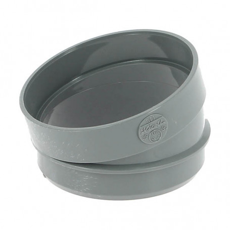 Secteur de Coude 15° Mâle Femelle PVC évacuation Nicoll