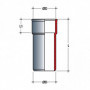 Manchette Mâle Femelle PVC évacuation Nicoll