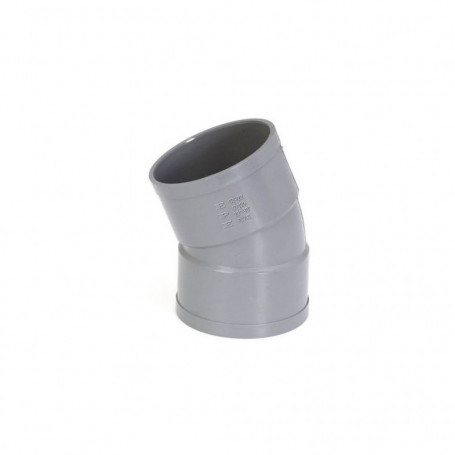 Coude 22°30 Femelle Femelle PVC évacuation Adequa