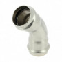 Coude inox 316 à sertir FF 45°