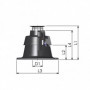 Terminal cheminée noir EcoNext pour conduit PP flexible TEN