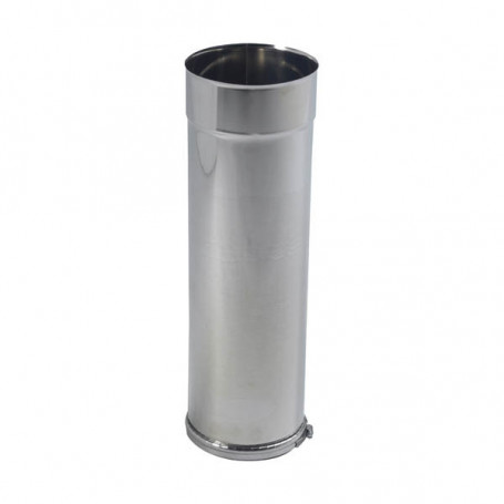 Tuyau inox 304 coulissant 50cm + bague RIGIDTEN
