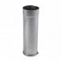 Tuyau inox 304 coulissant 50cm + bague RIGIDTEN