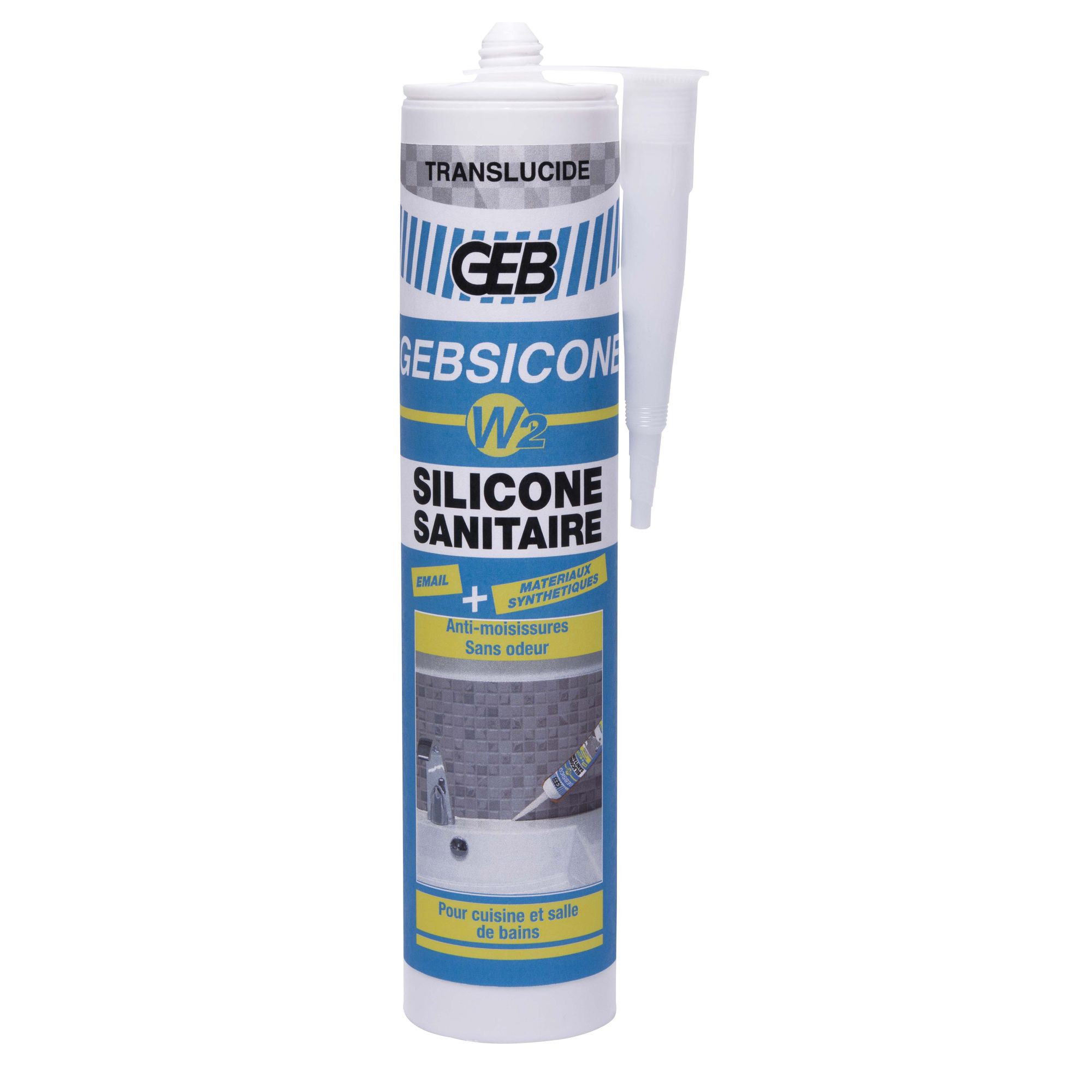 Mastic silicone gebsicone acétique GEB