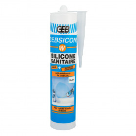 Rubson SA2 Sanitaire Gris Clair, Mastic silicone 2-en-1 pour émail