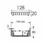 Caniveau bas monté largeur 130 Nicoll