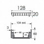 Caniveau bas monté largeur 130 Nicoll