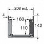 Caniveau bas seul largeur 200 Nicoll