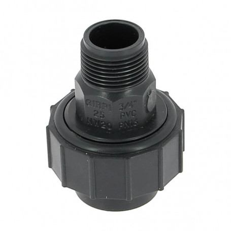 Union 3 pièces PVC pression à visser Mâle / à coller Femelle Nicoll