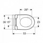 Pack WC suspendu Geberit Renova semi-caréné sans bride