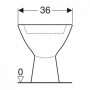 Cuvette WC au sol Geberit Bastia
