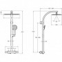 Colonne de douche OBLO Design jacob Delafon