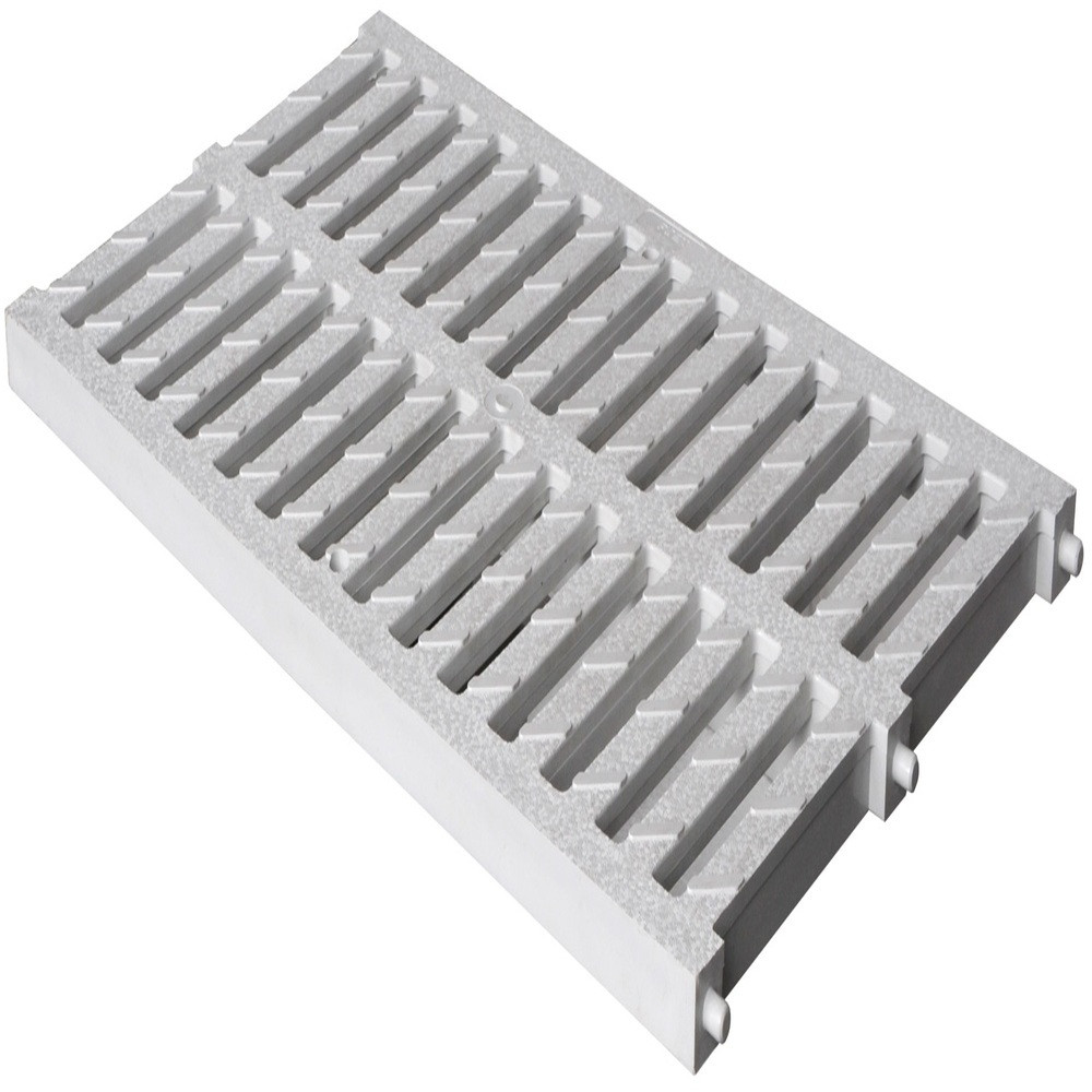 Grille pour caniveau de drainage extérieur 75 mm acier galvanisé