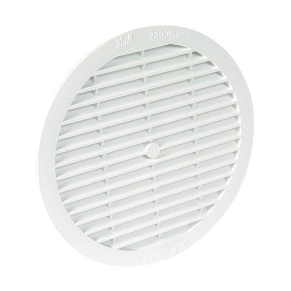 Grille ronde réglable Ø200mm avec moustiquaire Nicoll