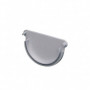 Gouttière et accessoires demi-ronde de 16 gris First Plast