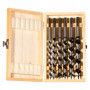 Coffret de mèche à bois spirale embout hexagonale Fischer