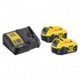 Pack 2 batteries + chargeur Dewalt