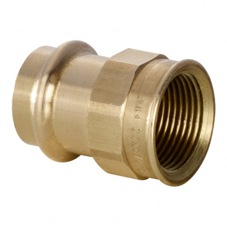 Manchon laiton à sertir Femelle taraudé Femelle