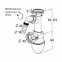 EASYPHON siphon à joint intégré avec prise machine à laver Nicoll