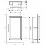 Niche murale XtraStoris avec cadre intégré Hansgrohe
