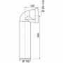 Pipe WC longue coudée Mâle Wirquin