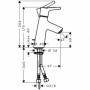 Mitigeur lavabo Talis S 80 Hansgrohe