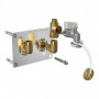 Sortie de cloison entraxe 50mm ROBIFIX avec robinet M.A.L PER à sertir Watts