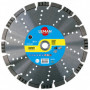 Disque diamant asphalte turbo monobloc alterné pour béton armé Leman