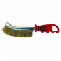 Brosse demi-lune acier laiton pour bois et métal Leman