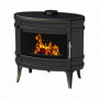 Pôele à bois Mandor flamme verte anthracite Invicta