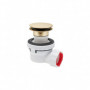 Ensemble bonde et siphon pour lavabo ultra-compact Quick clac Wirquin