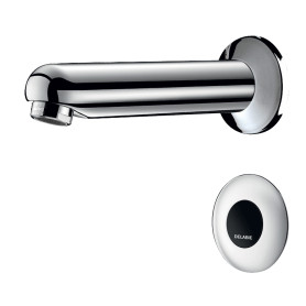Robinet de lavabo mural automatique Tempomatic Delabie
