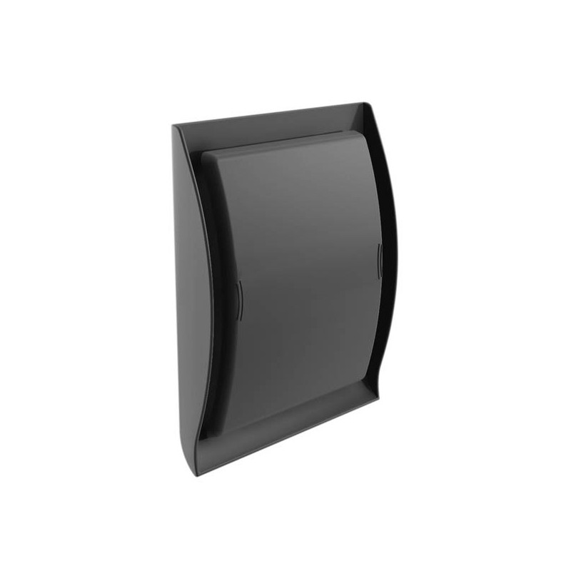 Grille de ventilation en plastique noir (intérieur ou extérieur)