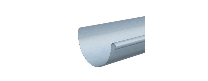 Gouttiere zinc demi ronde de 25